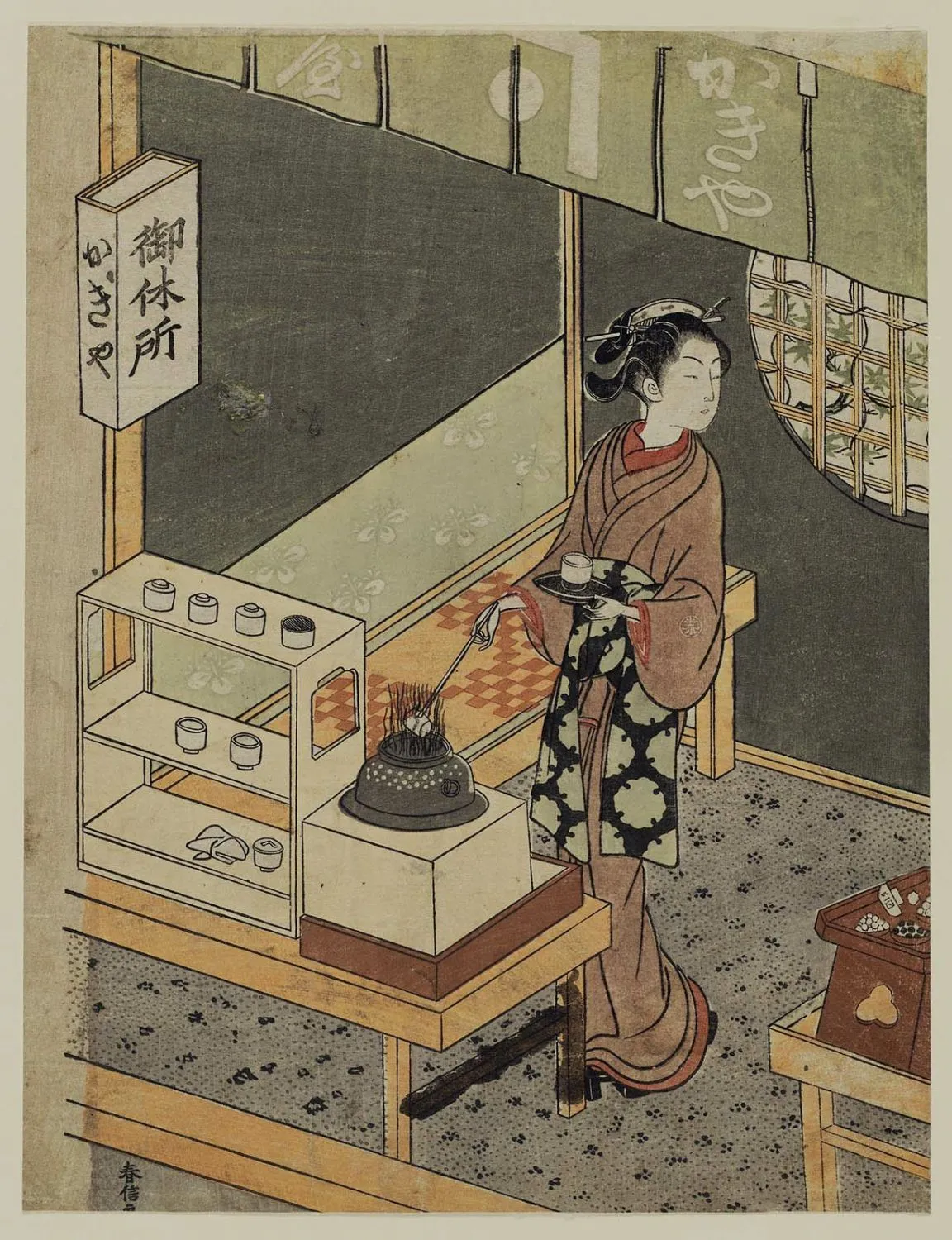 笠森お仙。浅草・鍵屋の看板娘として江戸中の人気を集めた。