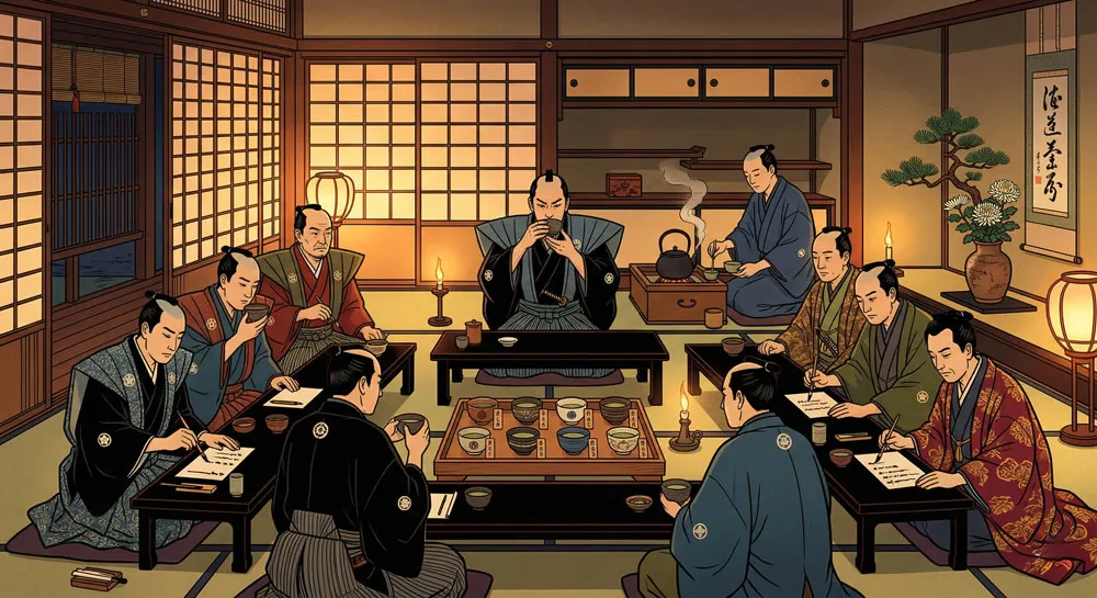 室町時代の闘茶の様子