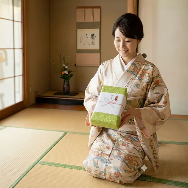 みのり園のお茶ギフト包装イメージ