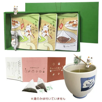 お茶ギフトランキング2位 ねこ茶ティーバッグ
