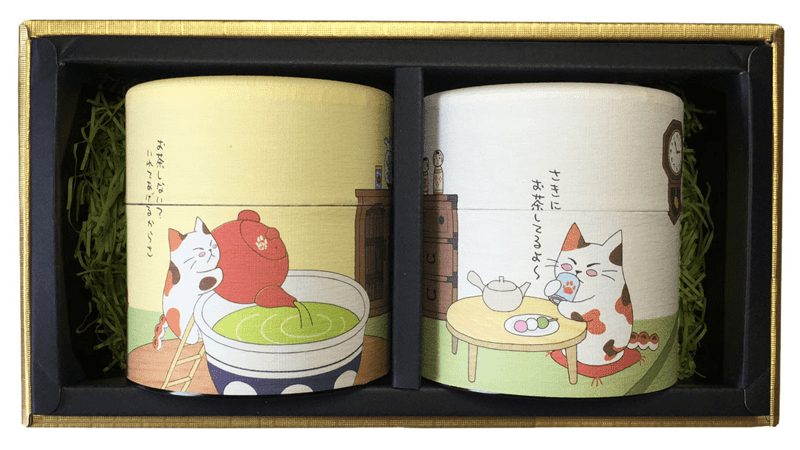 猫茶和紙缶