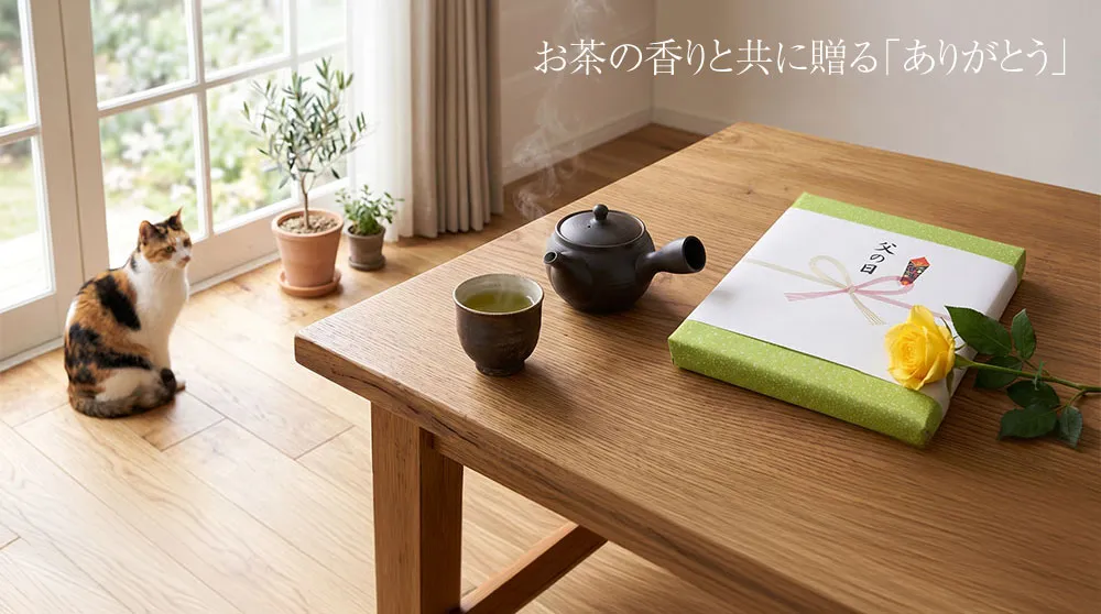お茶の香りと共に贈る「ありがとう」