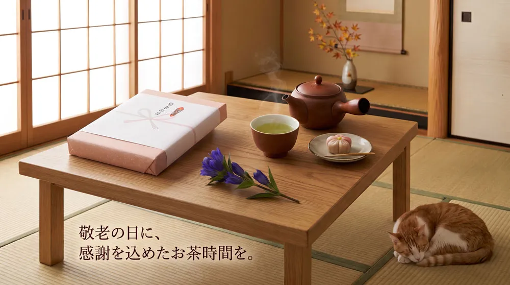 お茶の香りと共に贈る「ありがとう」