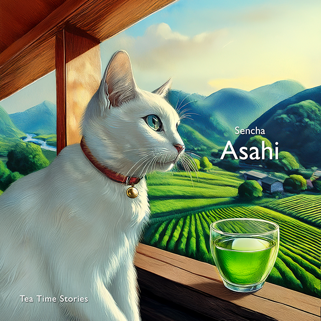 煎茶ティーバッグAsahiパッケージ表